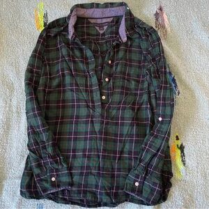 Tommy Hilfiger 100% cotton flannel plaid women’s medium